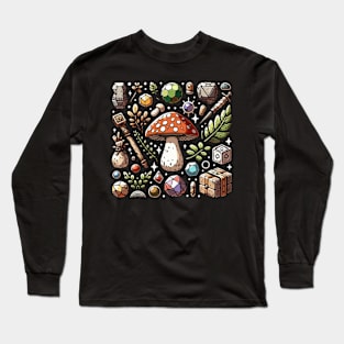 Cottagecore Aesthetic Dark Academia Aesthetic Mushroom Long Sleeve T-Shirt